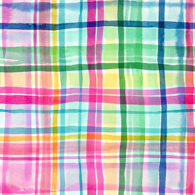 Tischläufer Sommer Karomuster Plaid Pink