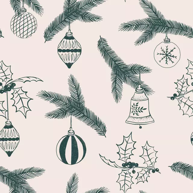 Tischläufer XMAS | Baumschmuck