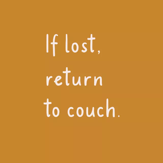 Kissen Return To Couch Gelb