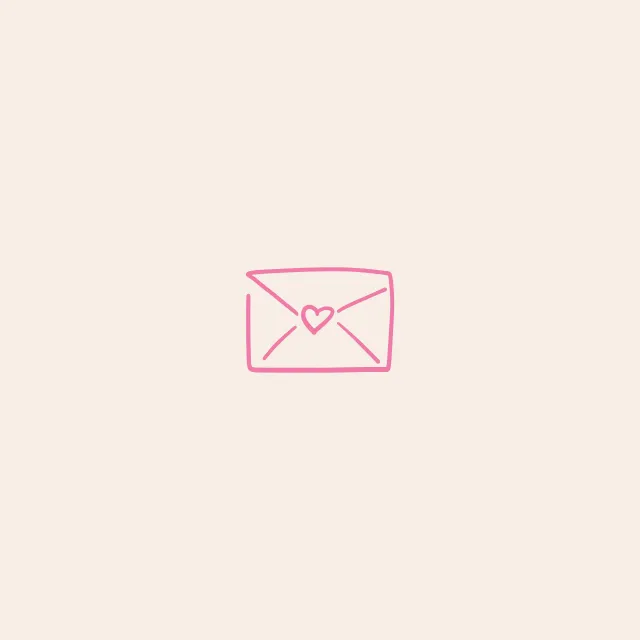 Kissen Love Letter pink