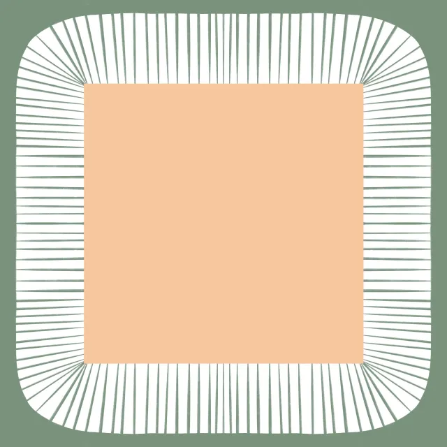 Servietten Bogenrahmen Mint Pfirsich