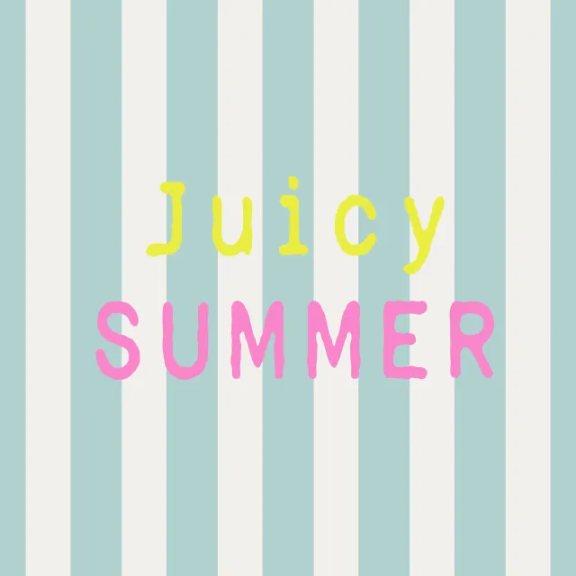 Kissen Juicy Summer icy morn blau
