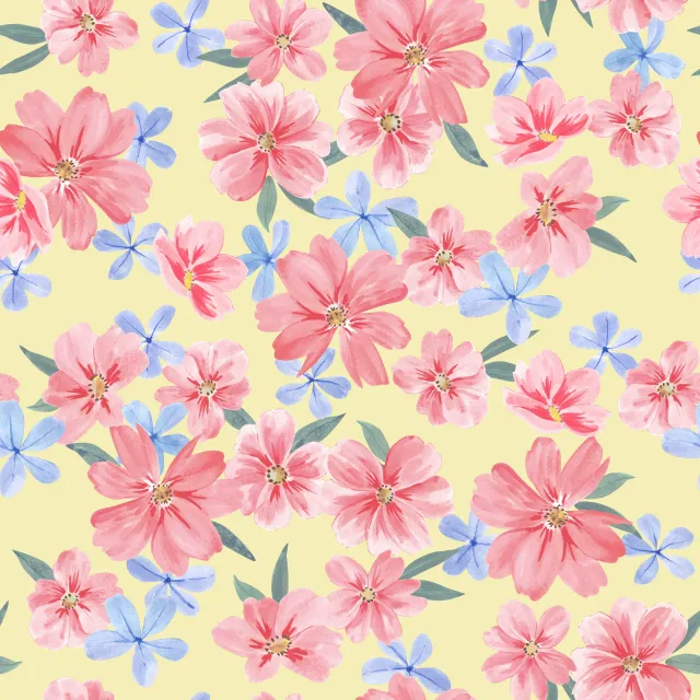 Bankauflage Happy Flowers gelb