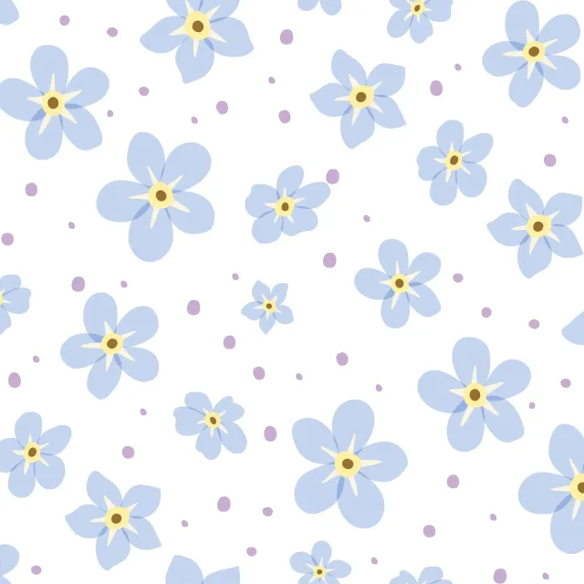 Tischdecke Ostern Vergiss mein nicht