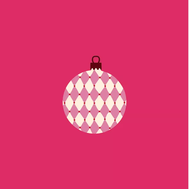 Kissen Weihnachtskugel Raute