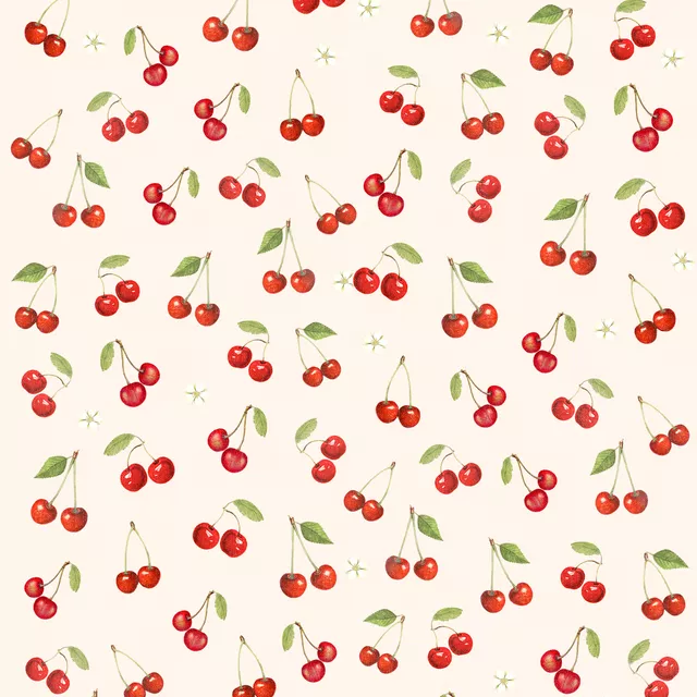 Bankauflage Vintage preppy Cherries II