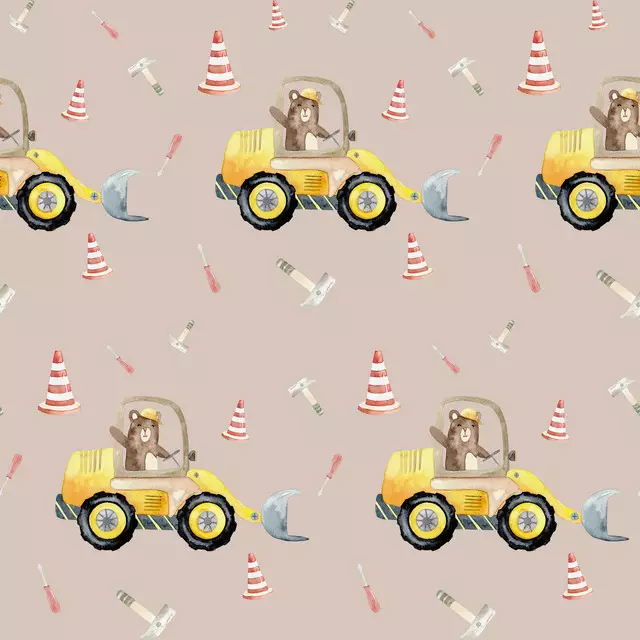 Bodenkissen Brunos Baustelle