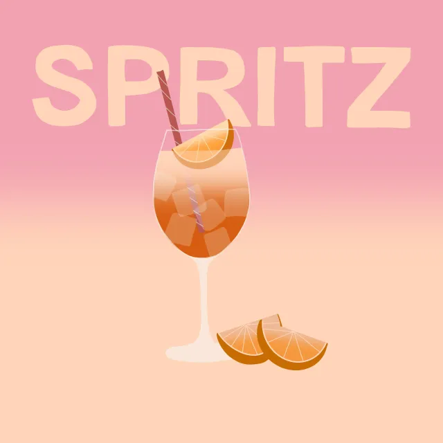 Kissen Spritz Typo Verlauf Rosa