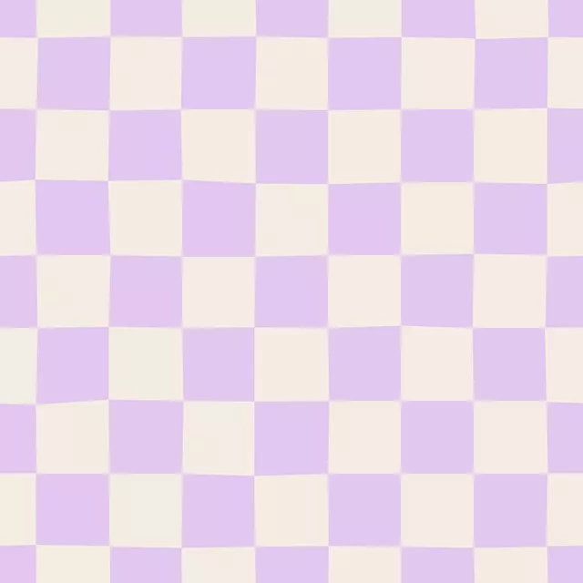 Tischset Chess Pattern lilac white
