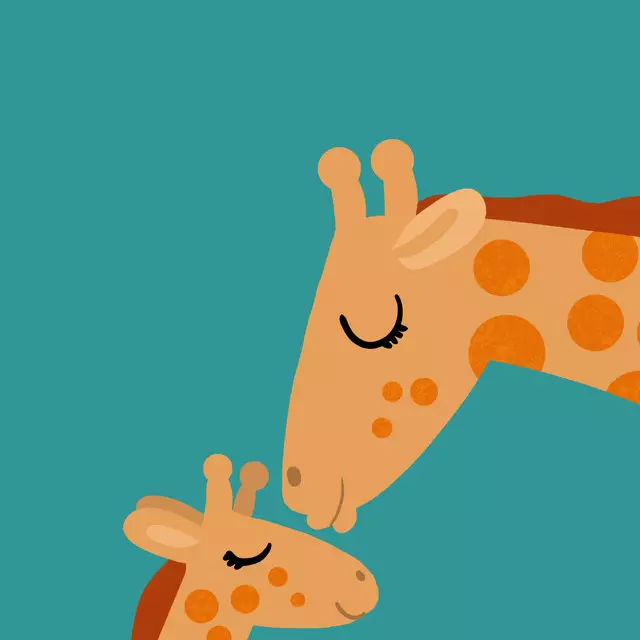 Geschirrtuch Giraffenlove