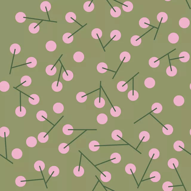 Tischdecke Weihnachtsbeeren Muster grün