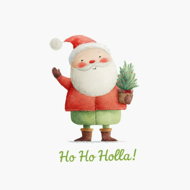 Kissen HO HO HOLLA - Santa