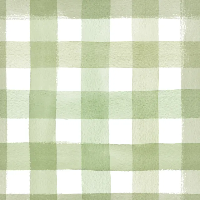 Dekovorhang Karo Gingham Watercolor Green
