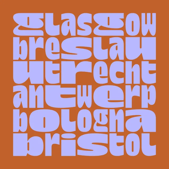 Tischset Glasgow bis Bristol