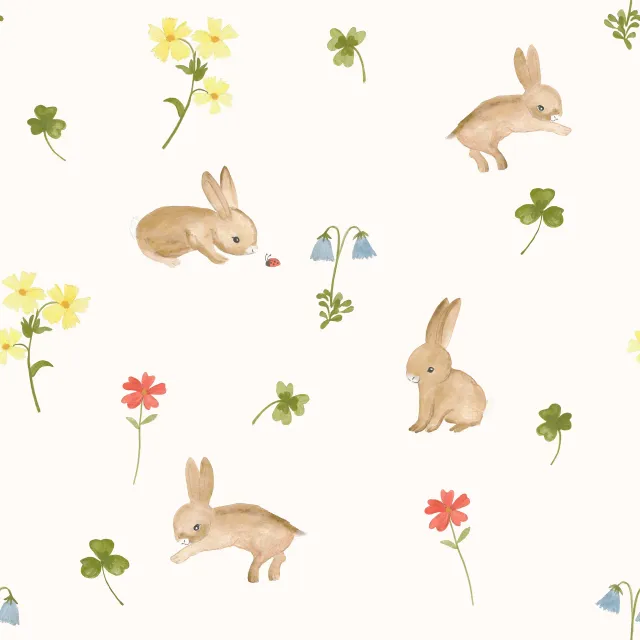 Dekovorhang Rabbit Springtime