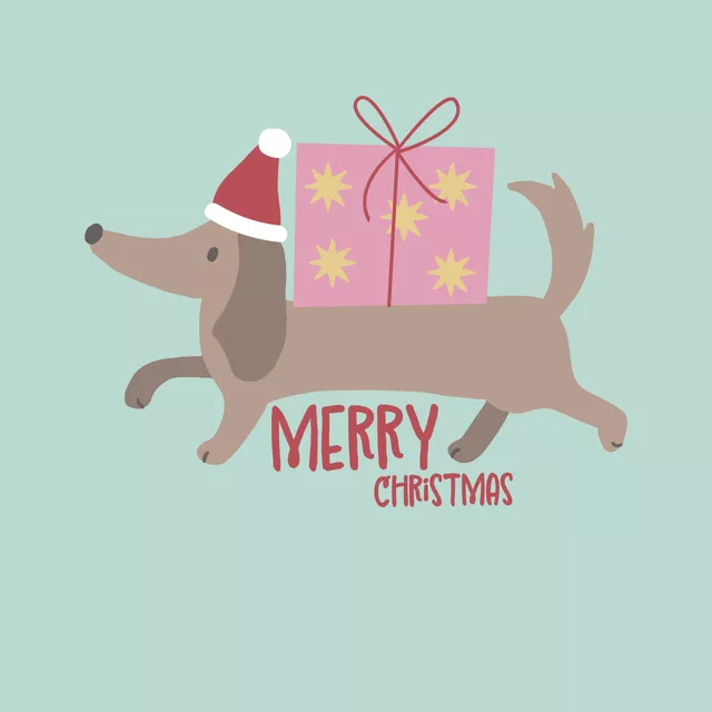 Servietten Weihnachtshunde