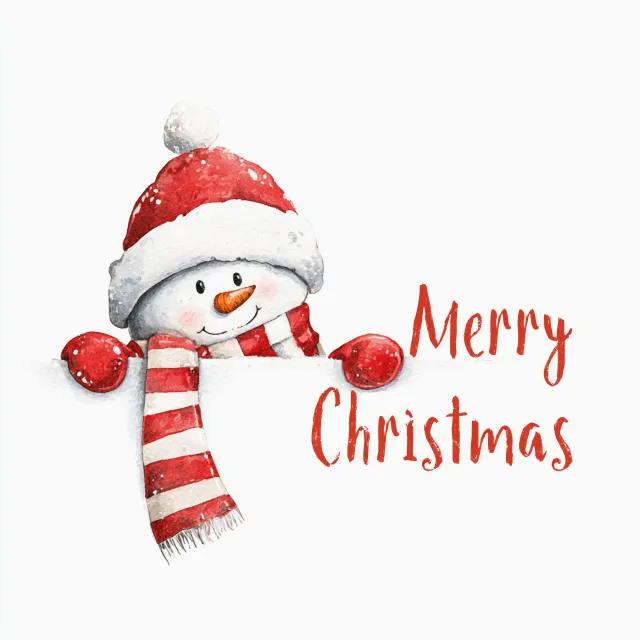 Kissen Schneemann Merry Christmas