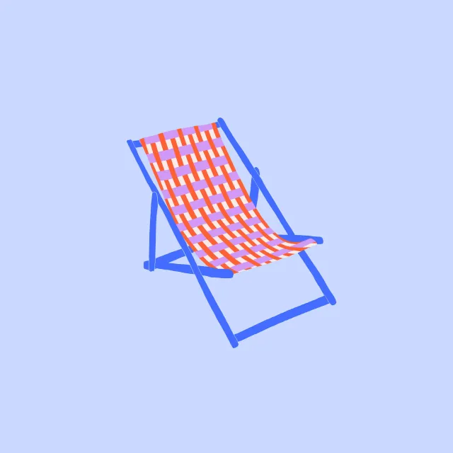 Bodenkissen Liegestuhl