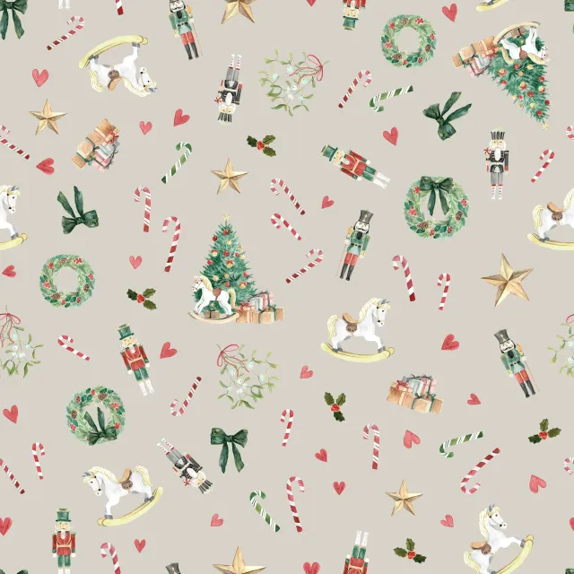 Bettwäsche Weihnachtserinnerungen beige