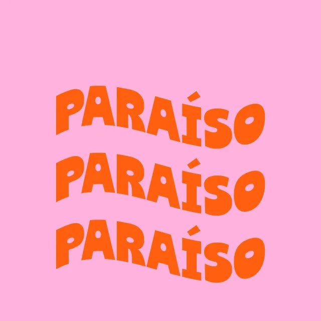 Sitzkissen Typo Sommer "PARAÍSO"