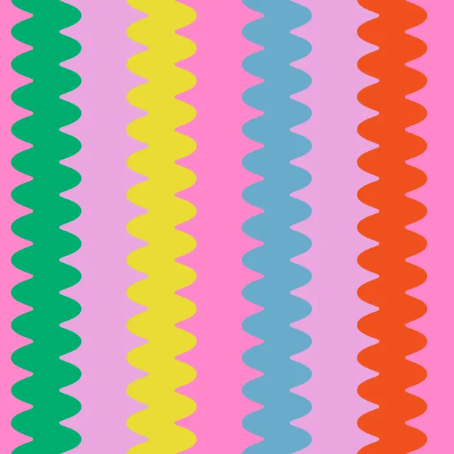 Tischläufer Wellen Streifen Sommer