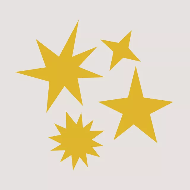 Kissen Christmas Stars Yellow