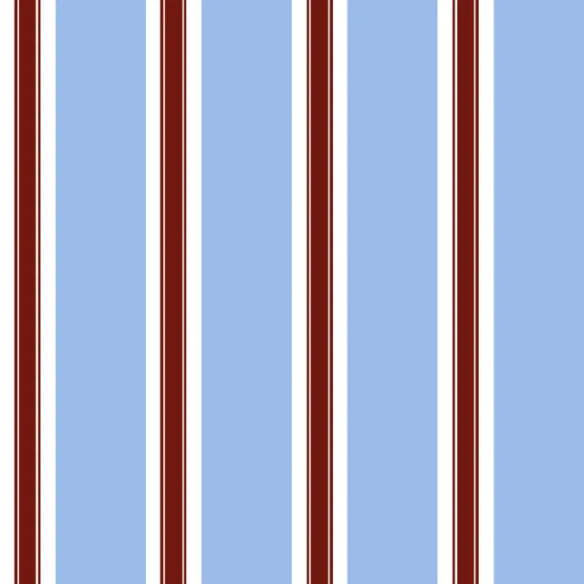 Kissen Bistro Stripes blue white red