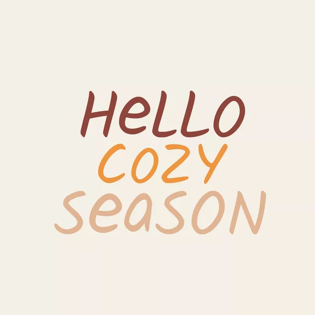 Kissen Hello Cozy Season Beige