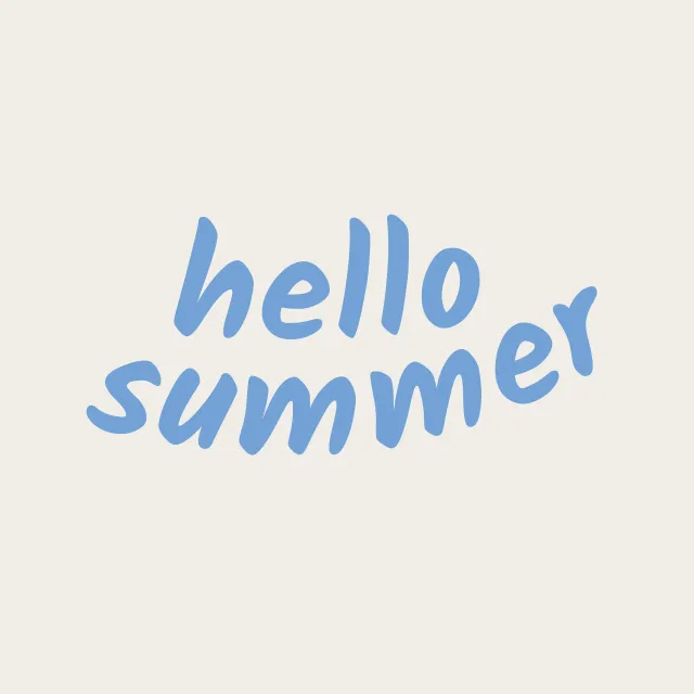 Servietten Hello Summer Blue