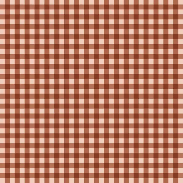 Tischdecke Terrakotta Gingham Checks