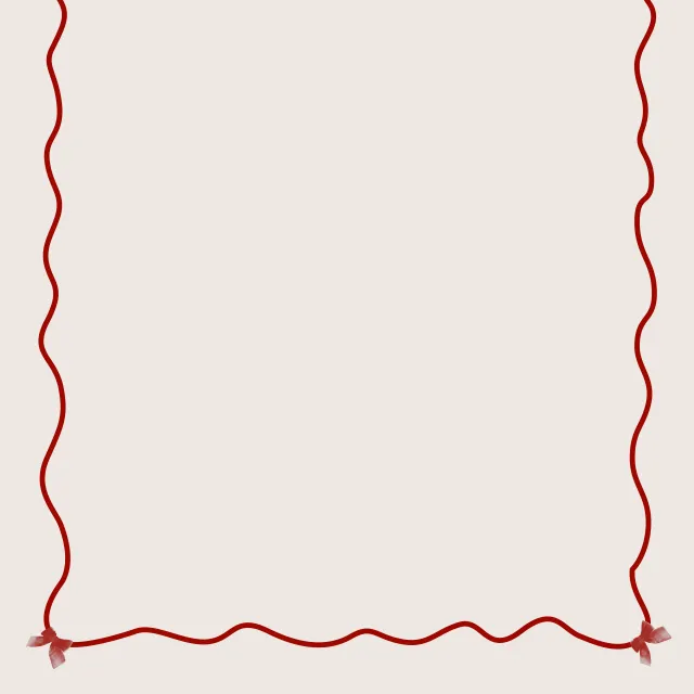 Tischdecke Rahmen mit Schleifen