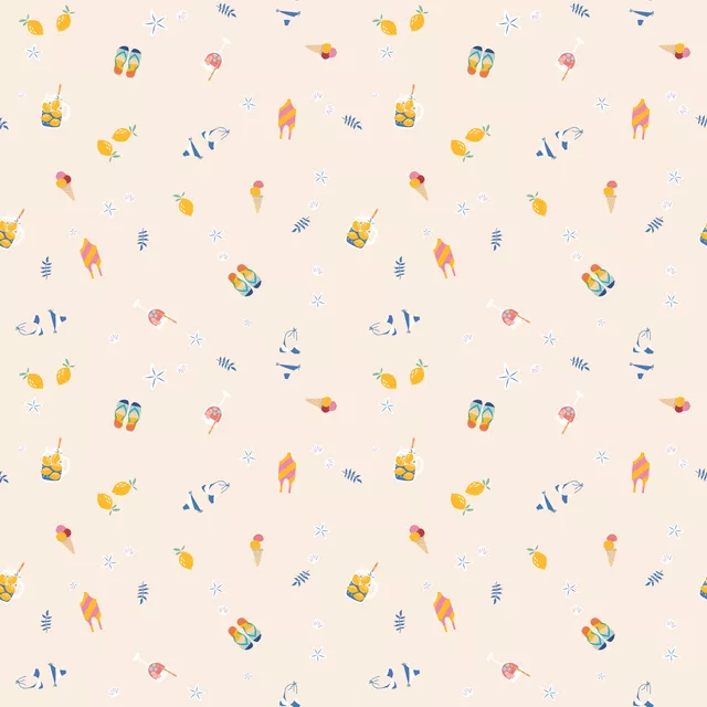 Bettwäsche SUMMER VIBES Muster - klein