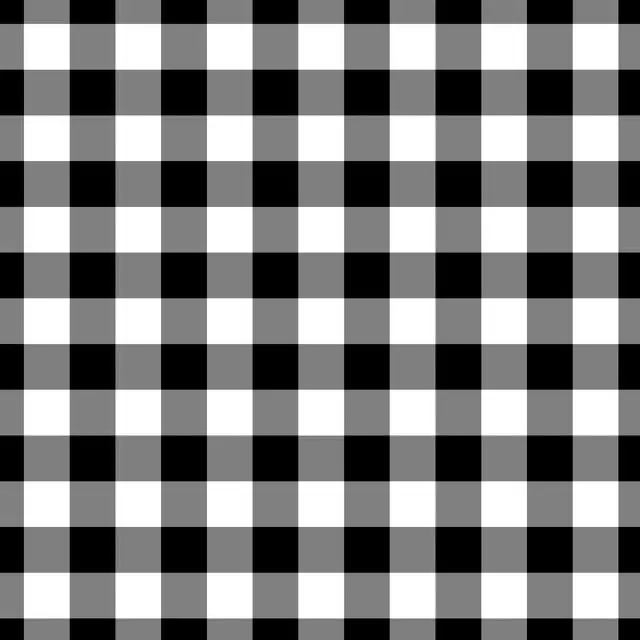 Sitzkissen Big Checks Black and White