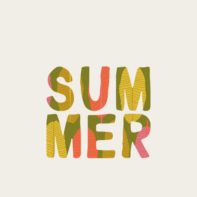 Kissen Tropical Summer Creme