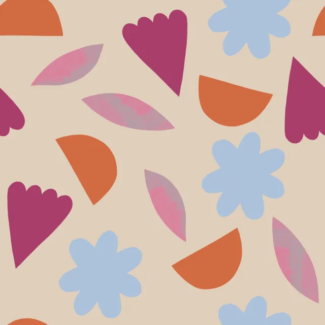 Kissen Blüten Bunt