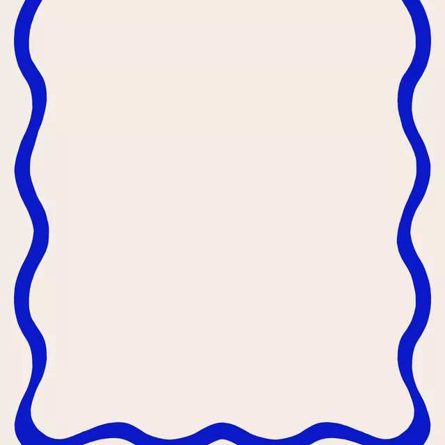 Tischdecke Welle Blau