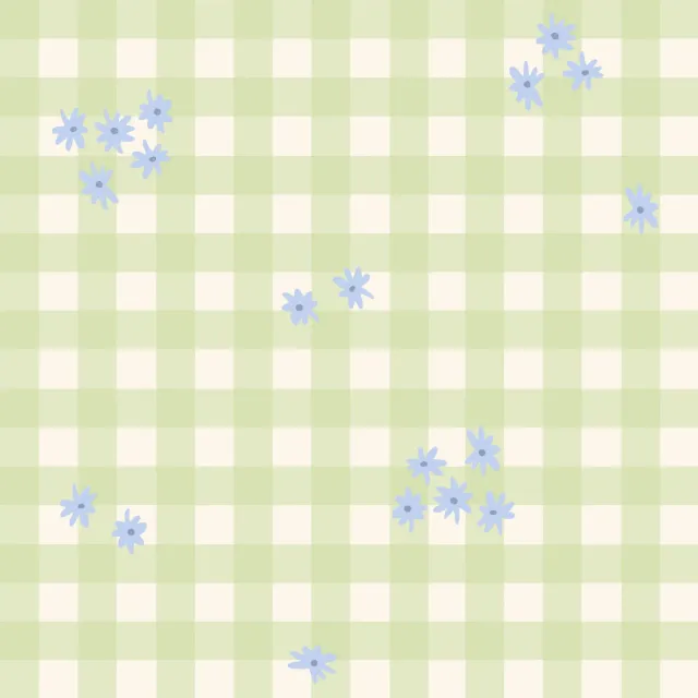 Servietten Gingham Flowers