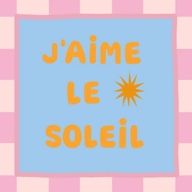 Sitzkissen J`aime Le Soleil
