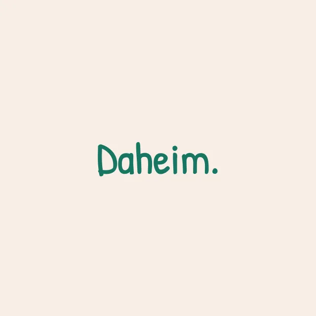 Kissen Daheim beige