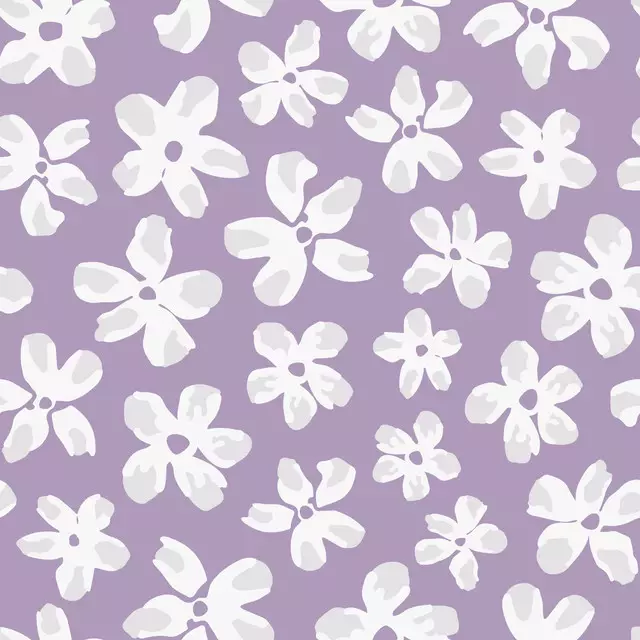 Tischdecke Abstrakte Blüten lila