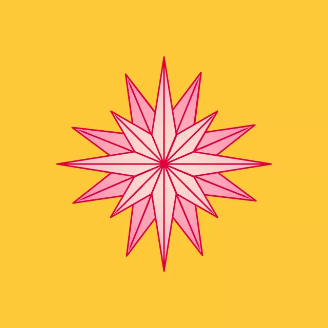 Kissen Sparkling Star yellow