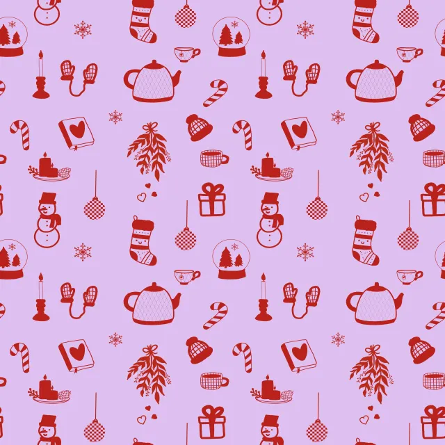 Bankauflage Red Winter Joy