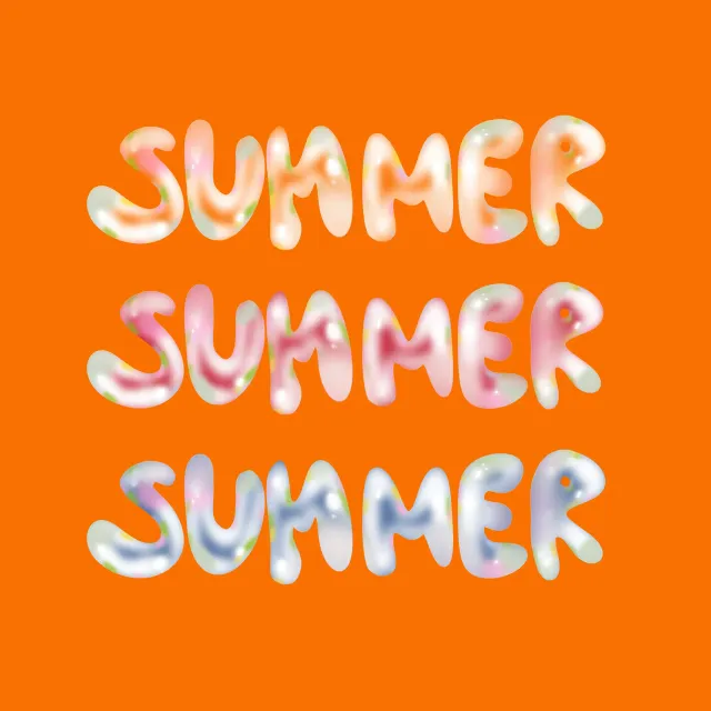 Kissen Summer Seifenblasen Orange