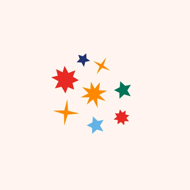 Servietten Joyful Stars