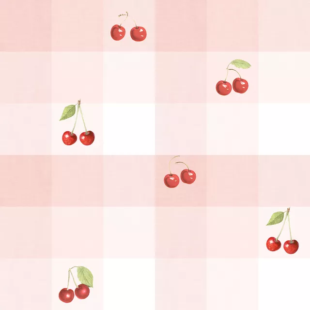 Bankauflage Vintage Cherry Gingham II