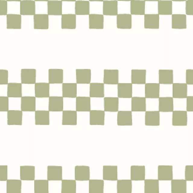 Kissen Checkered Stripes beige grün