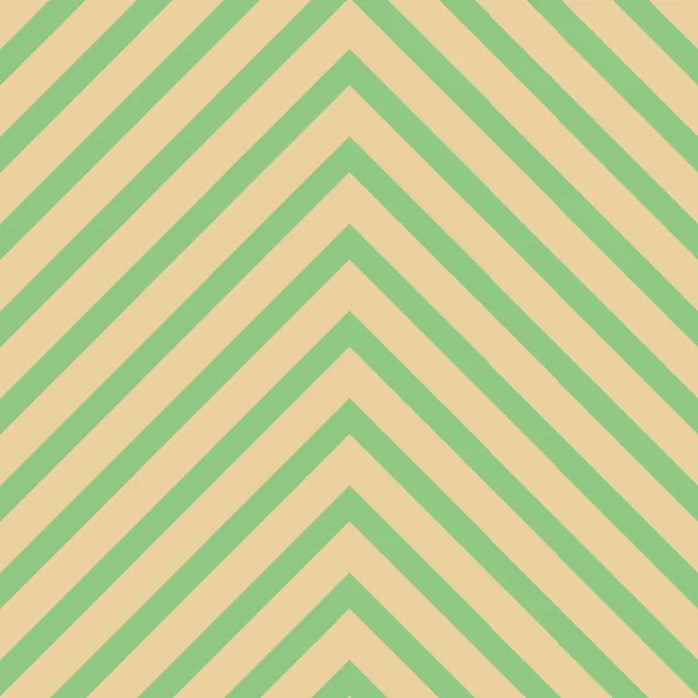 Kissen Zickzack Streifen Grün