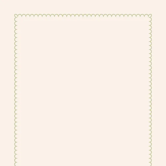 Tischdecke Scandi Folk Blumen Grün