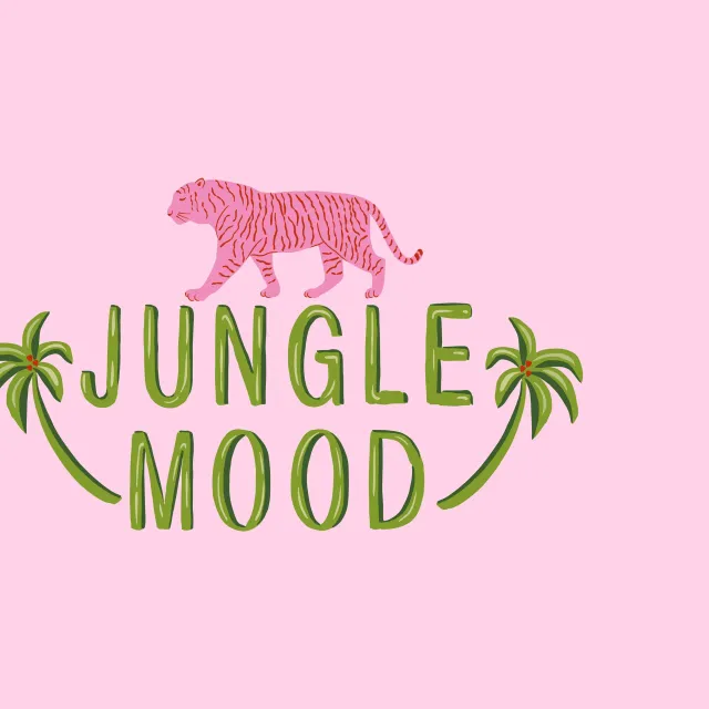 Tischset jungle mood typography