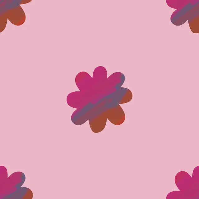 Bankauflage Blumen Muster